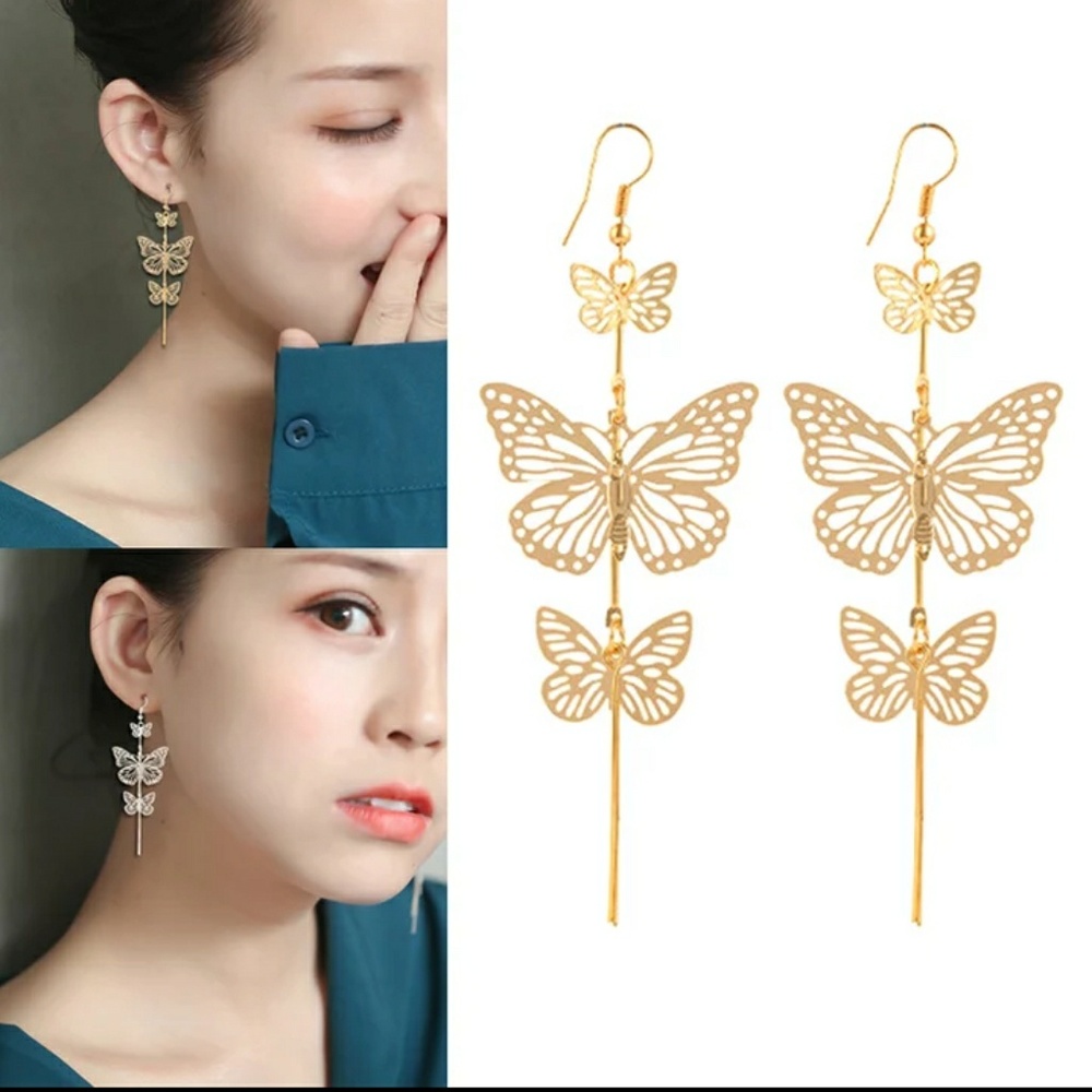 🎀 Beautiful Butterfly Dangle Earings